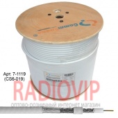 картинка Кабель RG-6 (F660 Tri-Shield), 2фольги+экран, диам-7,1мм, белый, 305м от интернет магазина Radiovip