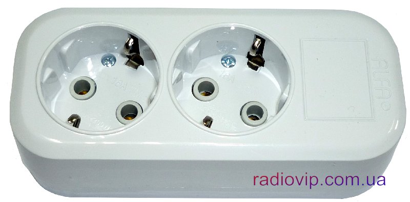 картинка Колодка ALFA 2 гнезда с/з 52080120 от интернет магазина Radiovip