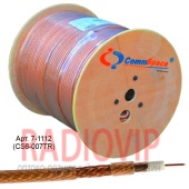 картинка Кабель RG-6/TR, (1,02CCS+CCA-foil+64x0,12), диам-6,8мм, прозрачн. 305м от интернет магазина Radiovip