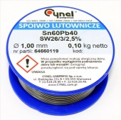 картинка Припой 100гр. 1mm Sn60Pb40  sw26/3/2.50% от интернет магазина Radiovip