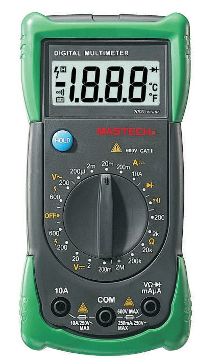 картинка Цифровой мультиметр  MASTECH  MS8233A от интернет магазина Radiovip