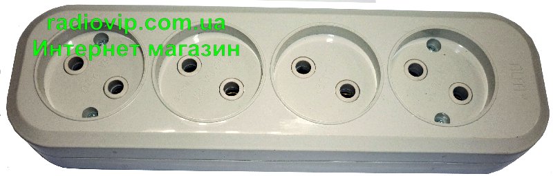 картинка Колодка FAR (Manolya) 4р без заземлення от интернет магазина Radiovip