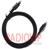 картинка Шнур оптический (toslink plug- toslink plug), 3м., чёрный от интернет магазина Radiovip