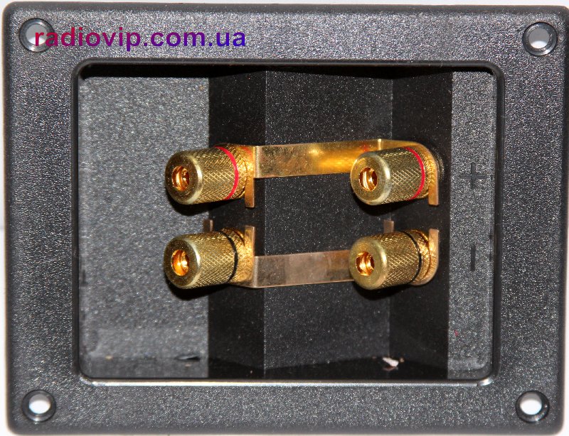 картинка Терминал аудио 4гн.банан металл. gold, прямоугольный от интернет магазина Radiovip