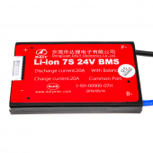 картинка BMS плата Li-ion 24V 7S 20A симметрия от интернет магазина Radiovip