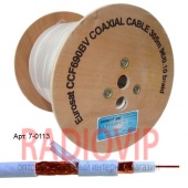 картинка Кабель RG-6 (1.02Cu+4,8PE+CU foil+96x0.12Cu), белый, на дер.кат., 305м от интернет магазина Radiovip