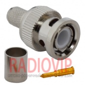картинка Штекер BNC (RG-6) обжимной от интернет магазина Radiovip