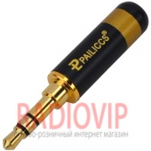 картинка Штекер 3,5мм стерео, металл. корпус, чёрный от интернет магазина Radiovip