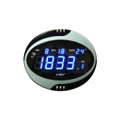 Часы сетевые 770 Т-5 синие, пульт Д/У