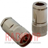 картинка Штекер N (RG-213) под кабель,корпус металл от интернет магазина Radiovip