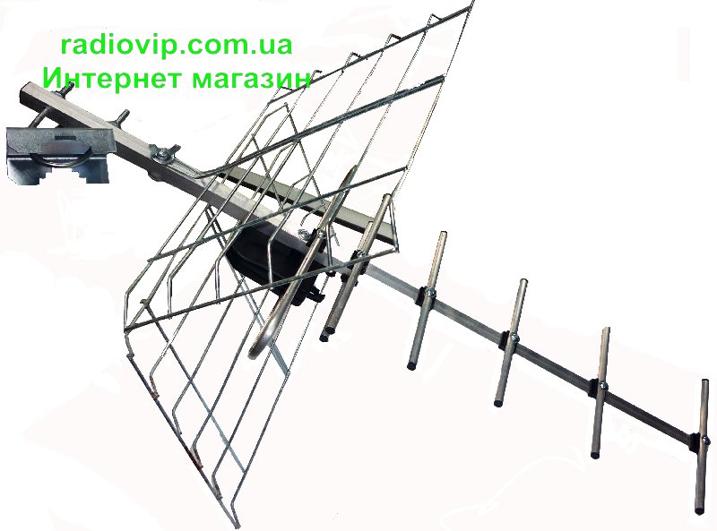 картинка Антенна телевизионная наружная ДМВ(Т2)тип АНТ-13-14-малая от интернет магазина Radiovip