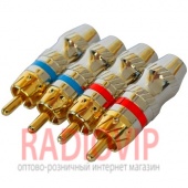 картинка Штекер RCA проф.gold PROSOUND диам.-6,5мм.,т.3 золотой от интернет магазина Radiovip