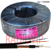 картинка Кабель 3C2V(0,5Сu/48x0.12CCA)+ 2x0,51Cu, диам.-5,0+2.5мм, чёрный, 100м от интернет магазина Radiovip
