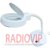 картинка Лампа-лупа настольное с LED подсветкой, 3+8кр.увел., диам-90мм от интернет магазина Radiovip