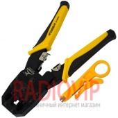 картинка Инструмент R'Deer RT-930, для обжима 4р4с, 6р4с, 8p8c+ зачистка от интернет магазина Radiovip