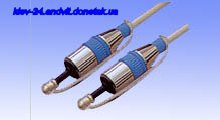 картинка Шнур оптич. (toslink plug- toslink plug) в блистере, диам.-6мм., 1,5м от интернет магазина Radiovip