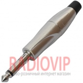 картинка Штекер 6,3 монo, с замком, корпус металл от интернет магазина Radiovip
