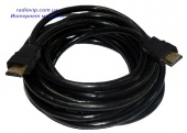 картинка Шнур HDMI (шт.- шт.), диам.-6мм, 10м, чёрный от интернет магазина Radiovip