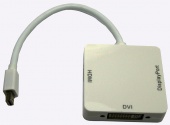 картинка Переходник шт.mini Display Port- Digi-Port (HDMI, DVI, Display Port) от интернет магазина Radiovip