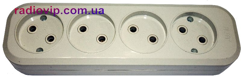 картинка ALFA Колодка 4 гнезда б/з от интернет магазина Radiovip