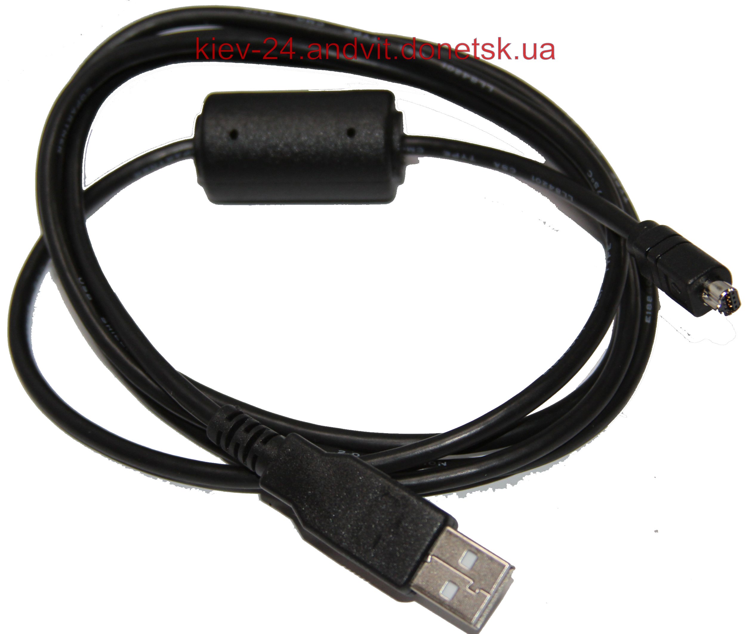 картинка Шнур шт.USB А -шт.mini USB 8pin(плоский), с фильт., диам.-3,5мм, 1.5м. от интернет магазина Radiovip