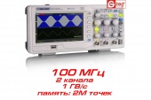 картинка Цифровой осциллограф Siglent SDS1102CML+, 2x100МГц, 2 канала, 7" дисплей от интернет магазина Radiovip