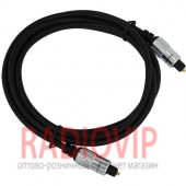 картинка Шнур оптический (toslink plug- toslink plug) метал., диам.-5мм, 2м. от интернет магазина Radiovip