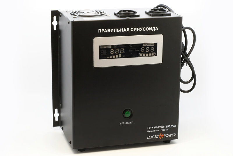 картинка ИБП Logicpower LPY- W - PSW-1500VA+ (1050Вт) 10A/15A с правильной синусоидой 24В от интернет магазина Radiovip