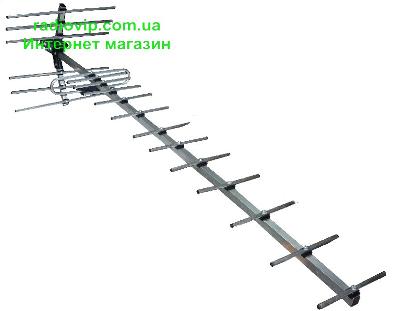 картинка Антенна телевизионная наружная ДМВ(Т2) тип АНТ-19-20-б. с отражателем от интернет магазина Radiovip
