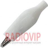 картинка Зажим тестерный малый белый от интернет магазина Radiovip