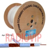 картинка Кабель RG-6 (1,02CU+4.7PE+CU foil+96/0,12CCA+PET), диам-7мм,белый,305 от интернет магазина Radiovip