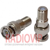 картинка Переходник шт.BNC- гн.F, латунь, HQ от интернет магазина Radiovip