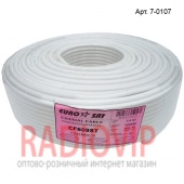 картинка Кабель RG-6 (1,02CCS+4.8PE+96/0,12сса),диам-6,8мм. белый, 100м от интернет магазина Radiovip