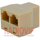 картинка Переходник 1гн.-2гн.(8р8с), бежевый от интернет магазина Radiovip