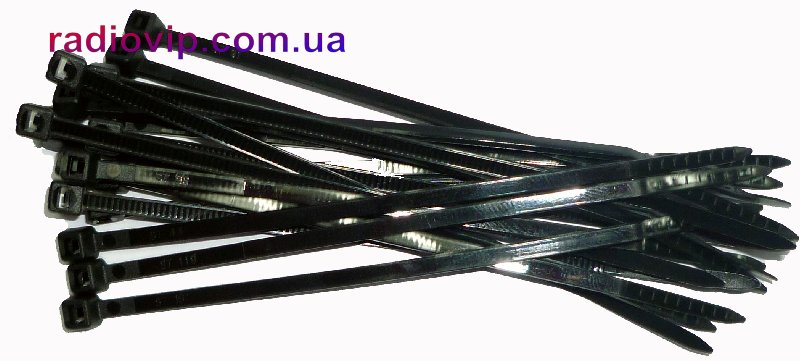 картинка Стяжки 450х4,8 чёрные (пачка по 100шт.) от интернет магазина Radiovip