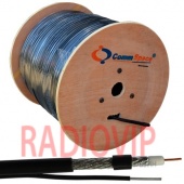 картинка Кабель RG-6 (F660BVM) с тросом, диам-6,8мм, чёрный, 305м от интернет магазина Radiovip