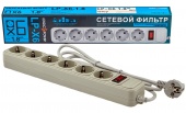 картинка Сетевой фильтр LogicPower LP-X6 1.8 м 6 розеток Grey от интернет магазина Radiovip
