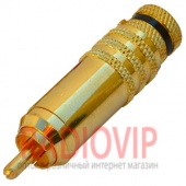 картинка Штекер RCA проф.gold, диам.- до 8мм., позолоченный от интернет магазина Radiovip
