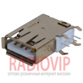 картинка Гнездо USB тип A монтажное, угловое от интернет магазина Radiovip
