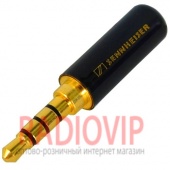 картинка Штекер 3,5мм 4C, Sennheiser, металл. корпус, чёрный от интернет магазина Radiovip