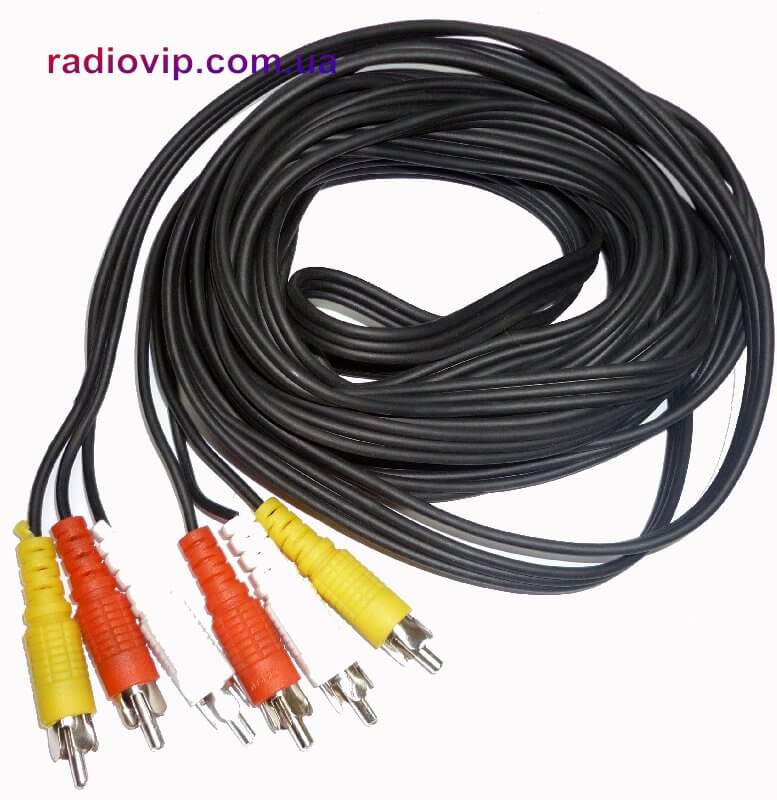 картинка Шнур 3RCA - 3RCA, 10.0M Japan  53mm от интернет магазина Radiovip