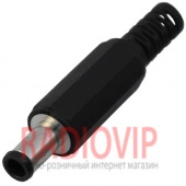 картинка Штекер питания 5х3.5x1.0мм.,длинна-10мм.,корпус пластик от интернет магазина Radiovip