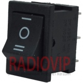 картинка Переключатель MRS-203-3 ON-OFF-ON, 6pin, 3A, 220V, чёрный от интернет магазина Radiovip