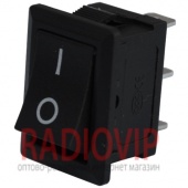 картинка Переключатель MRS-102A (ON-ON), 3pin, 6A, чёрный от интернет магазина Radiovip