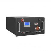 картинка Аккумулятор LP LiFePO4 48V (51,2V) - 230 Ah (11776Wh) (Smart BMS 200A) с LCD RM от интернет магазина Radiovip