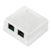 картинка Розетка Logicpower (LP-114) 2-порт.RJ-45.кат.5е UTP от интернет магазина Radiovip
