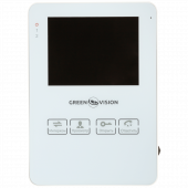 картинка Цветной видеодомофон Green Vision GV-051-J-VD4SD white от интернет магазина Radiovip