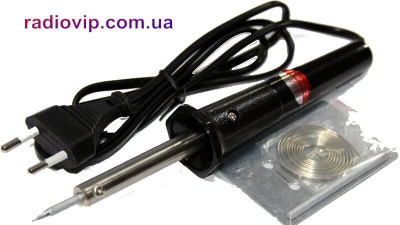 картинка Паяльник  ZD406K 40W-Запасное жало+ подставка+припой от интернет магазина Radiovip