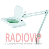 картинка Лупа-лампа на струбцине 8069 LED подсветка 56светод. 3Х, диам-190x157м от интернет магазина Radiovip