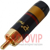 картинка Штекер RCA проф.gold, диам.- до 6мм., красная полоска от интернет магазина Radiovip